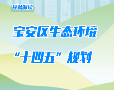 视频解读 | 宝安区生态环境“十四五”规划
